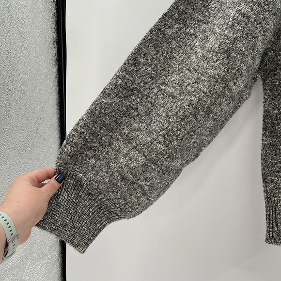 Marine Layer Alma Puff Sleeve Sweater - Charcoal Heather - XL - NWT - Picture 5 of 7